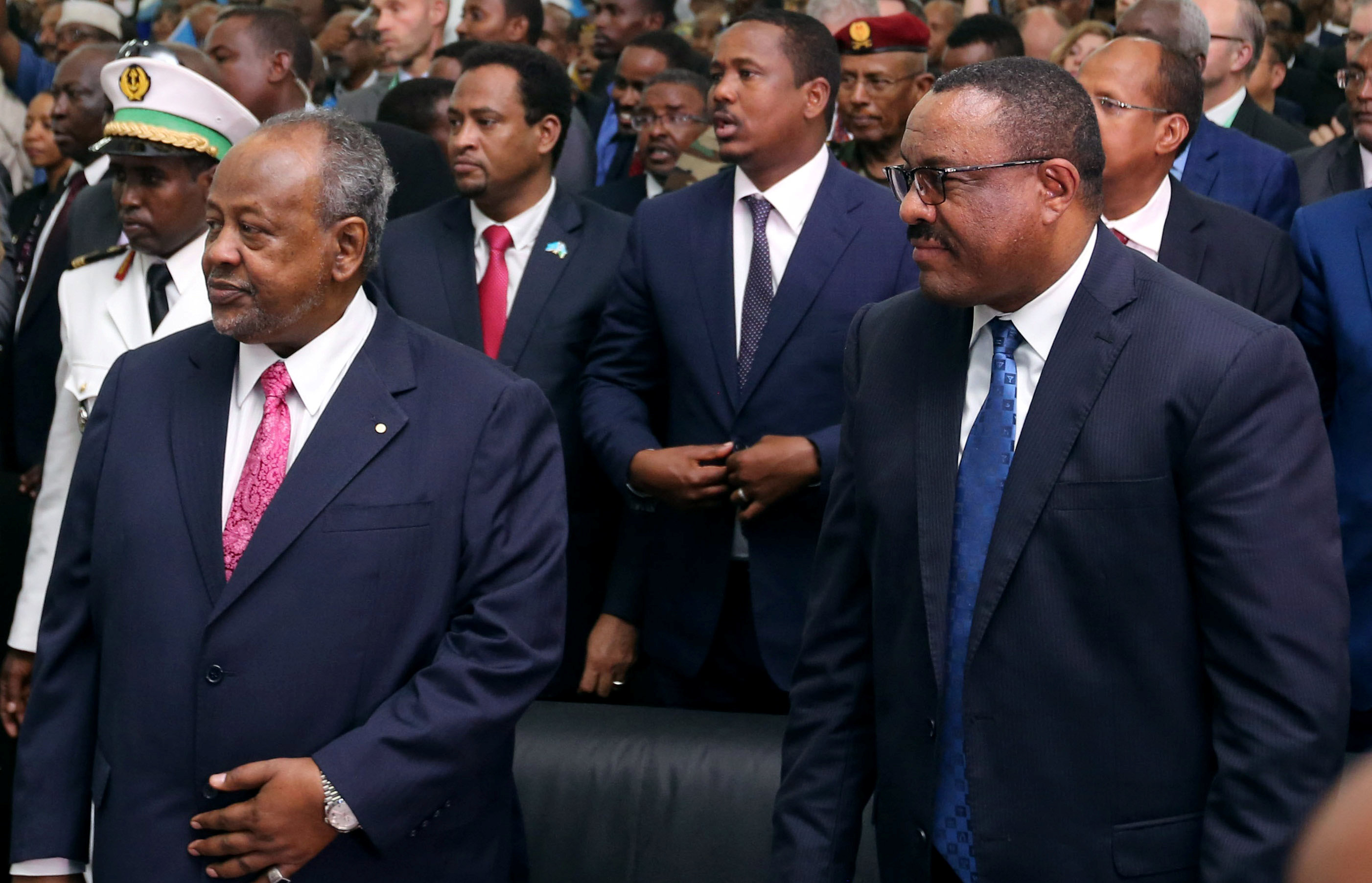رئيس جيبوتى ورئيس وزراء إثيوبيا