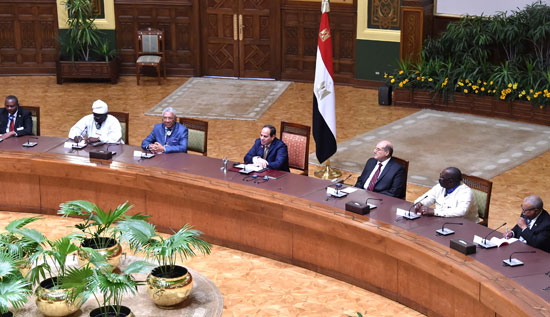 السيسى ورؤساء المحاكم الافريقيه (4)