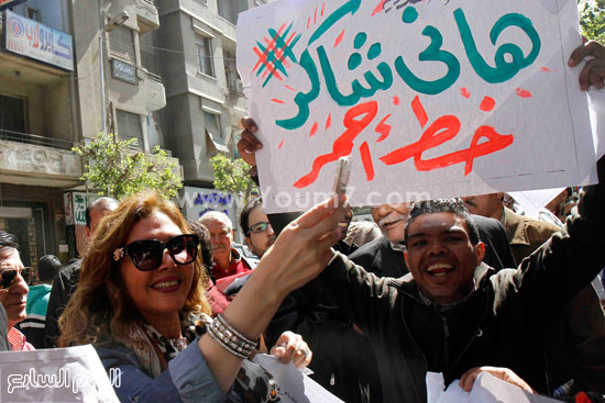 مظاهرات لرفض استقالة هاني شاكر  فبراير 2016 (2)