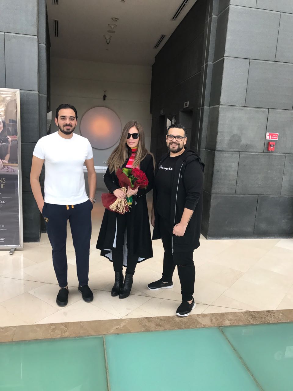 نيكول سابا ومعتز عوض ووائل المصرى نيكول سابا ومعتز عوض ووائل المصرى