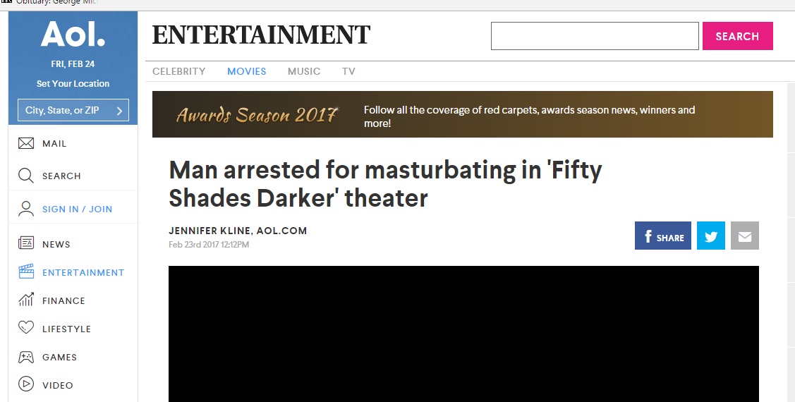 القبض على رجل يمارس العادة السرية أثناء مشاهدة Fifty Shades Darker بالسينما (1)