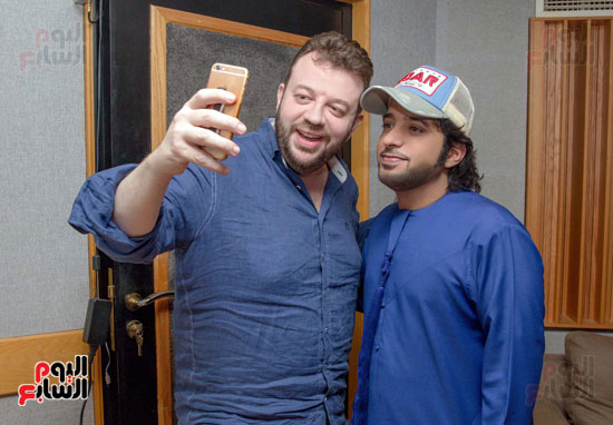 Selfie أسامة ألفا مع عيضة المنهالي