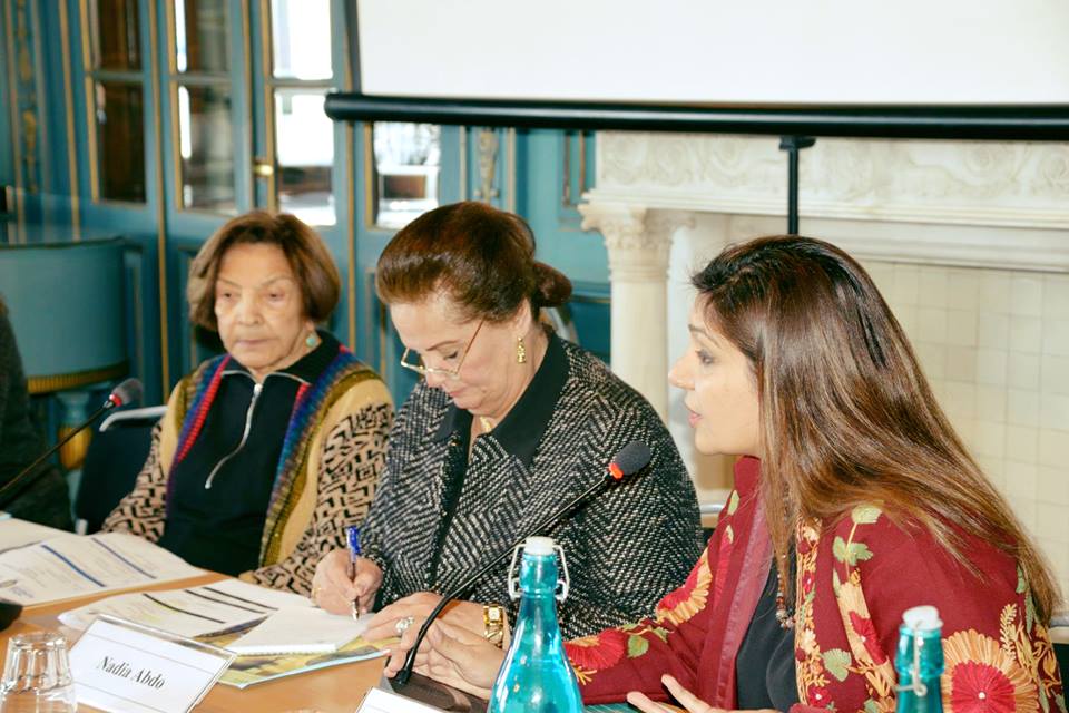 خلال افتتاح مؤتمر المرأة بالمعهد السويدى بالإسكندرية