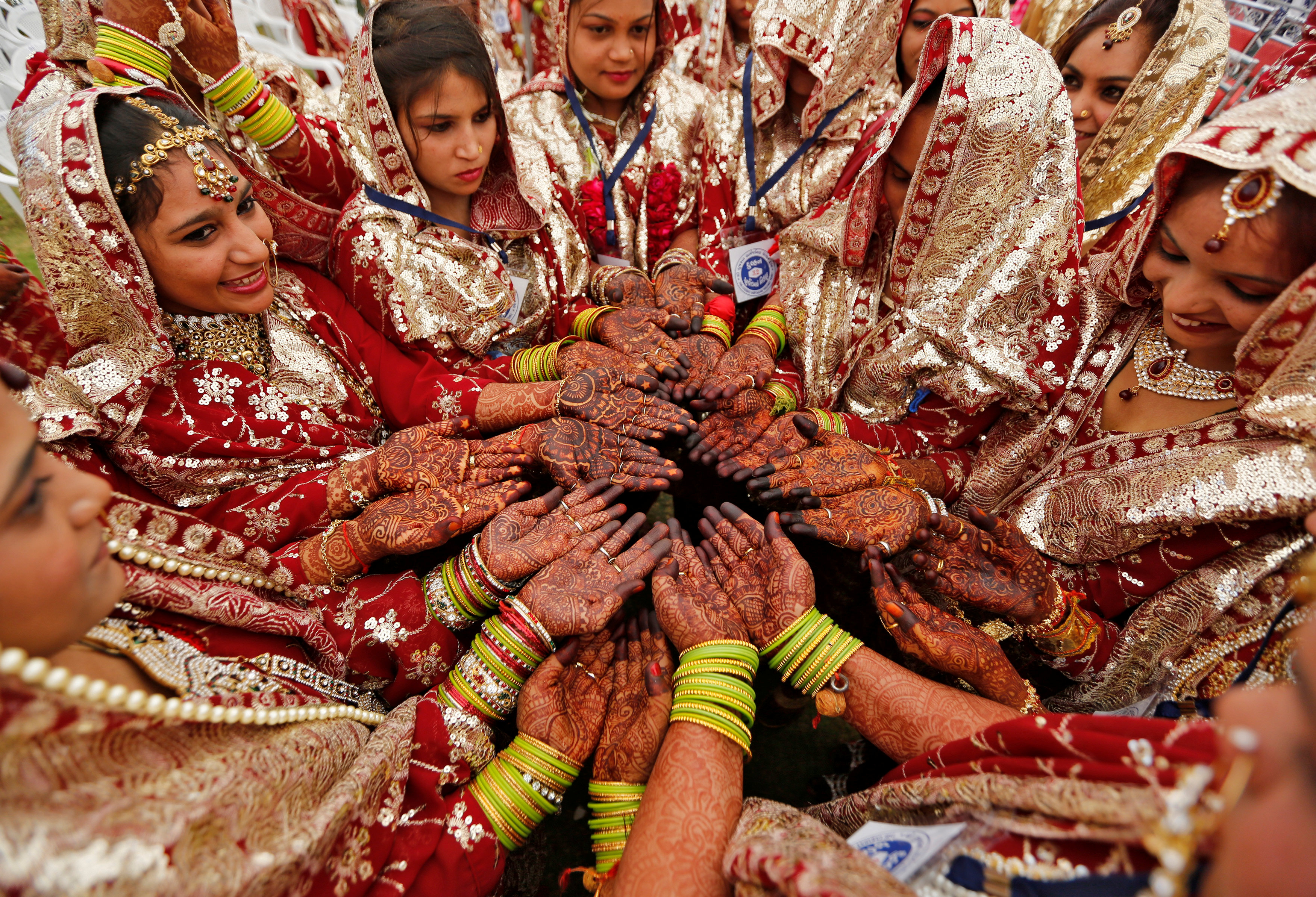 حفل زواج جماعى بالهند لعقد قران 131 مسلم ومسلمة