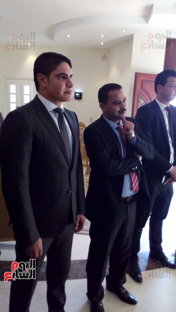 رجل الأعمال أحمد أبو هشيمة والمهندس أشرف رشاد رئيس الحزب