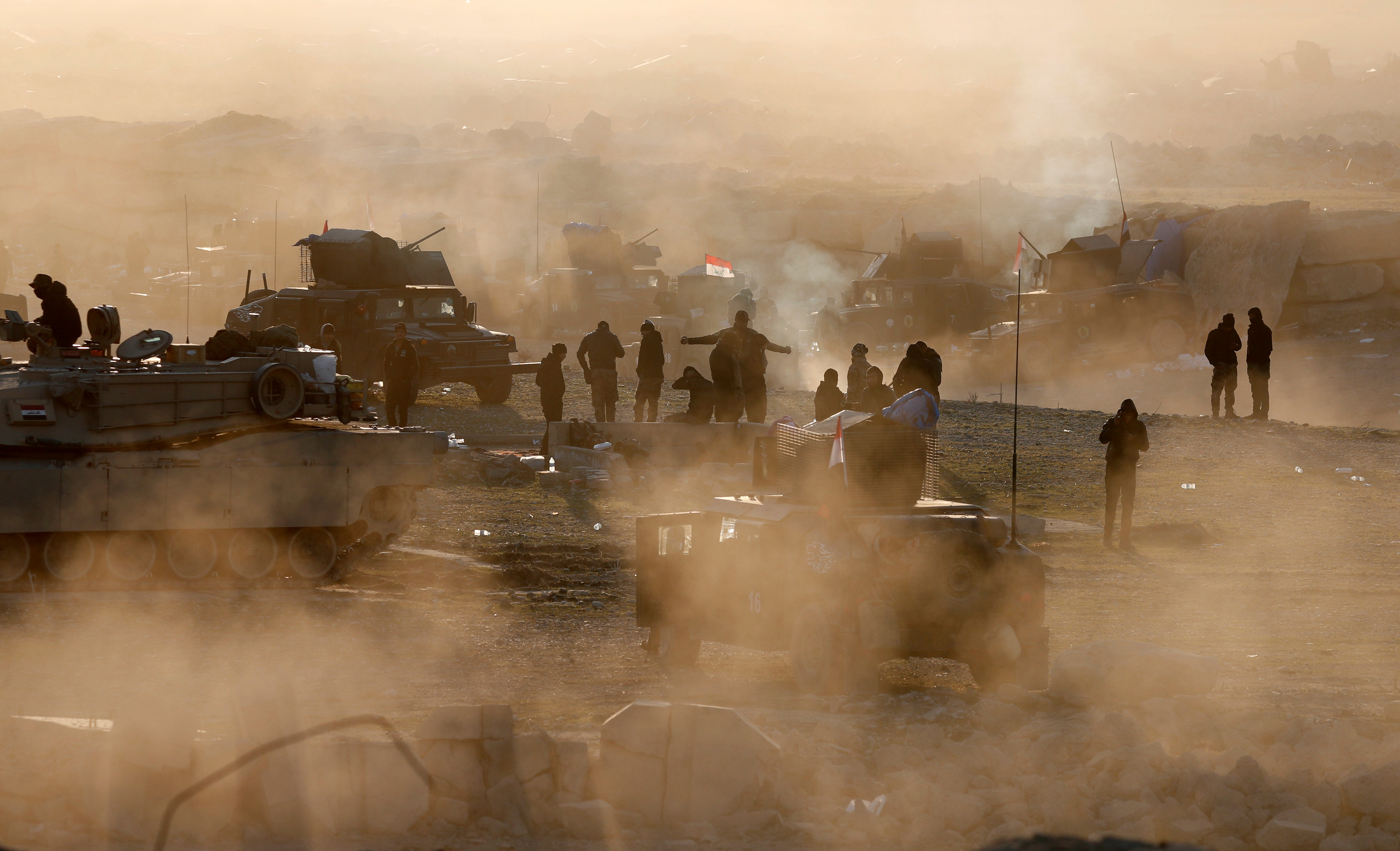 القوات العراقية المشاركة فى عملية تحرير الموصل من داعش