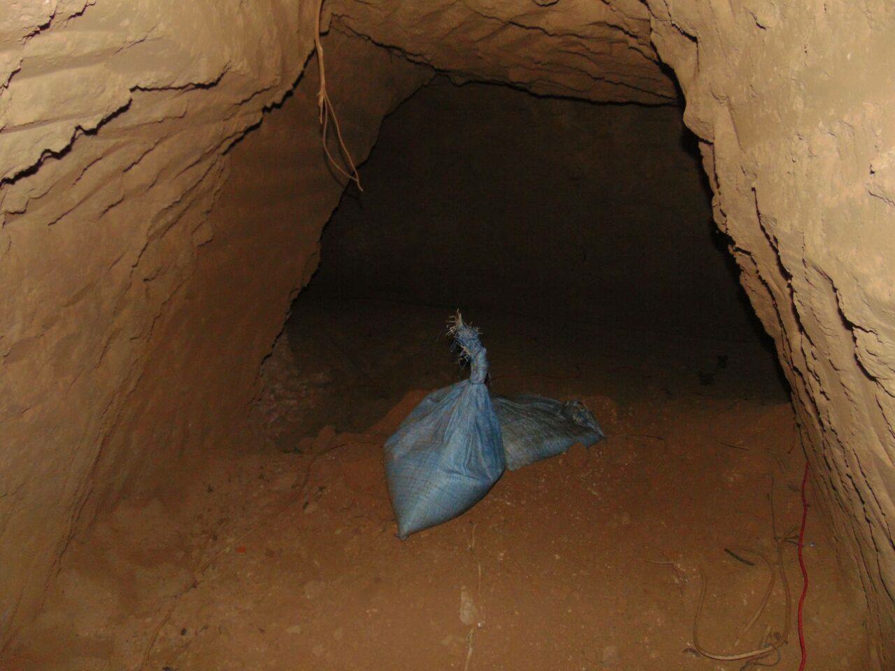 تدمير احد انفاق الأرهابين بضربة جوية من مقاتلات القوات الجوية