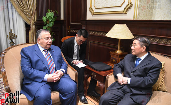 السيد الشريف وكيل مجلس النواب مع سفير الصين