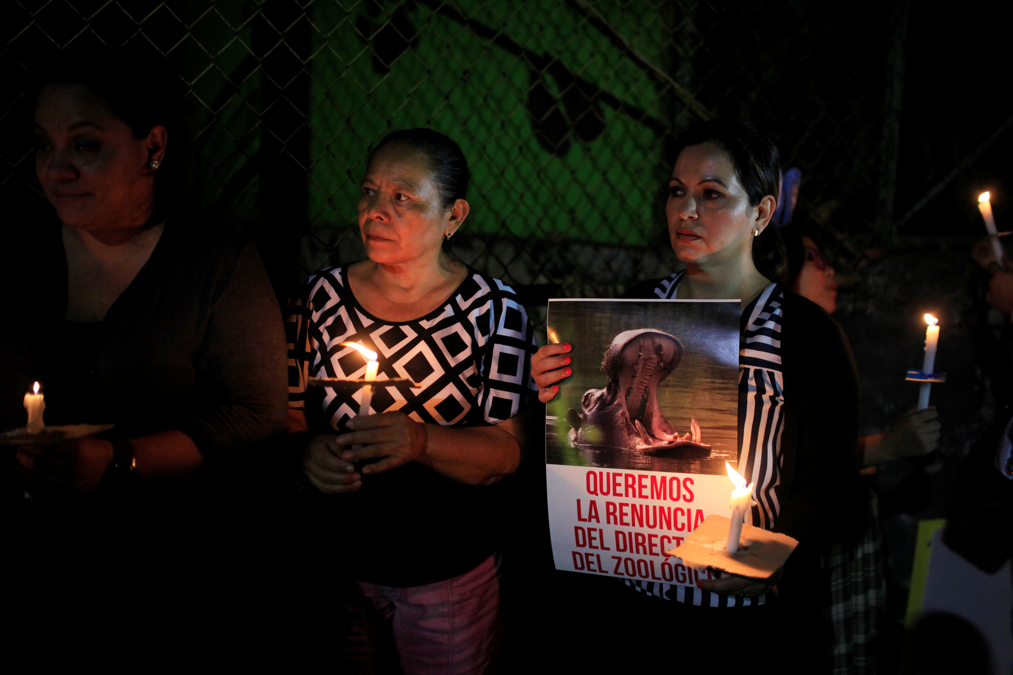 مظاهرات فى السلفادور احتجاجا على مقتل فرس نهر