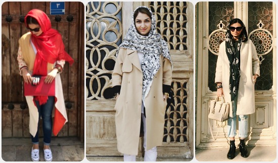 جانب من إطلالات الفتيات الإيرانيات على مدونة "طهران تايمز"