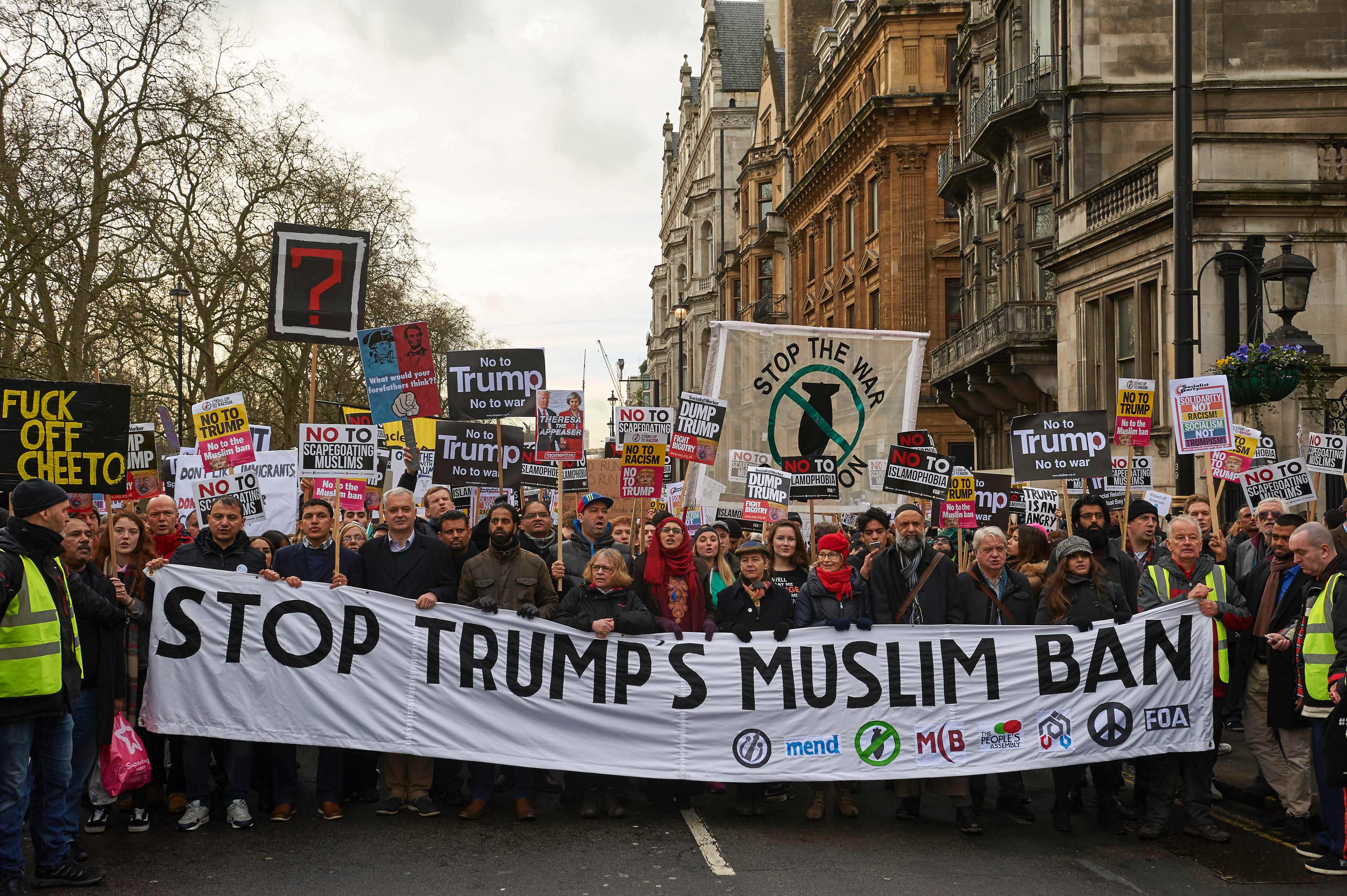 تظاهرات ضد ترامب فى لندن