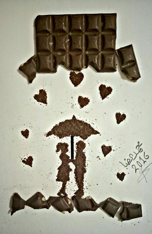 الرسم بالشيكولاته الرسم بالشيكولاته