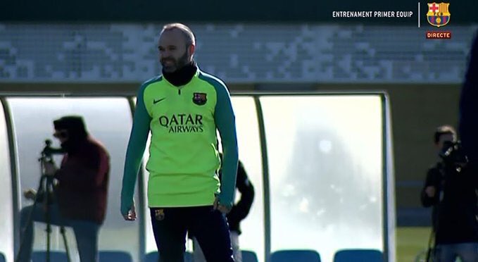 انييستا فى تدريبات برشلونة اليوم استعدادا لاتلتيكو انييستا فى تدريبات برشلونة اليوم استعدادا لاتلتيكو