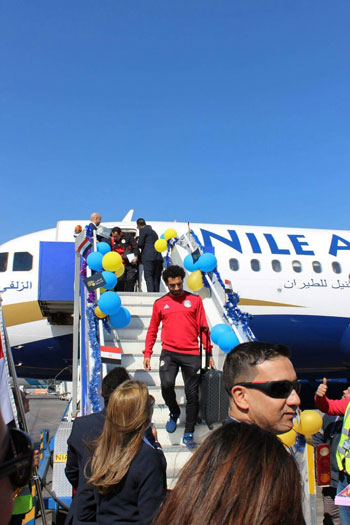 وصول منتخب مصر مطار القاهرة (8)