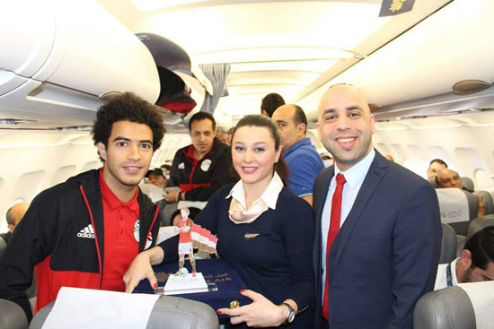 وصول منتخب مصر مطار القاهرة (12)