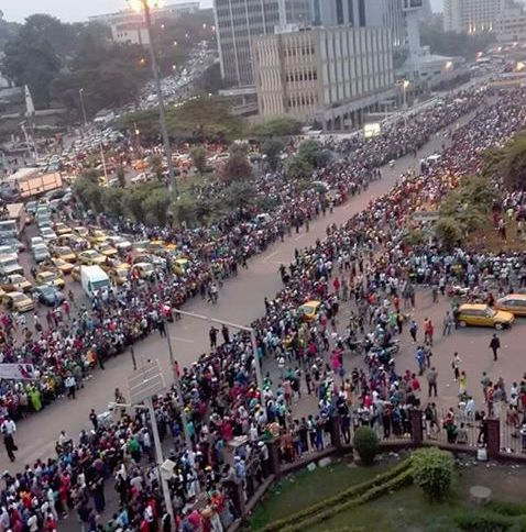 الجماهير الكاميرونية تستقبل أبطال أفريقيا