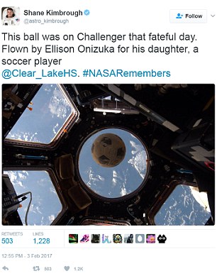 التغريدة التى نشرها رائد الفضاء على موقع تويتر