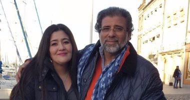 البرلمانى خالد يوسف وزوجته