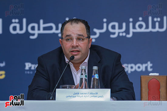 احمد ابوهشيمة خلال توقيع بث البطولة العربية (14)
