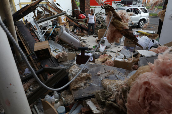 إعصار ولاية لويزيانا يتشسبب فى اضرار مادية جسيمة