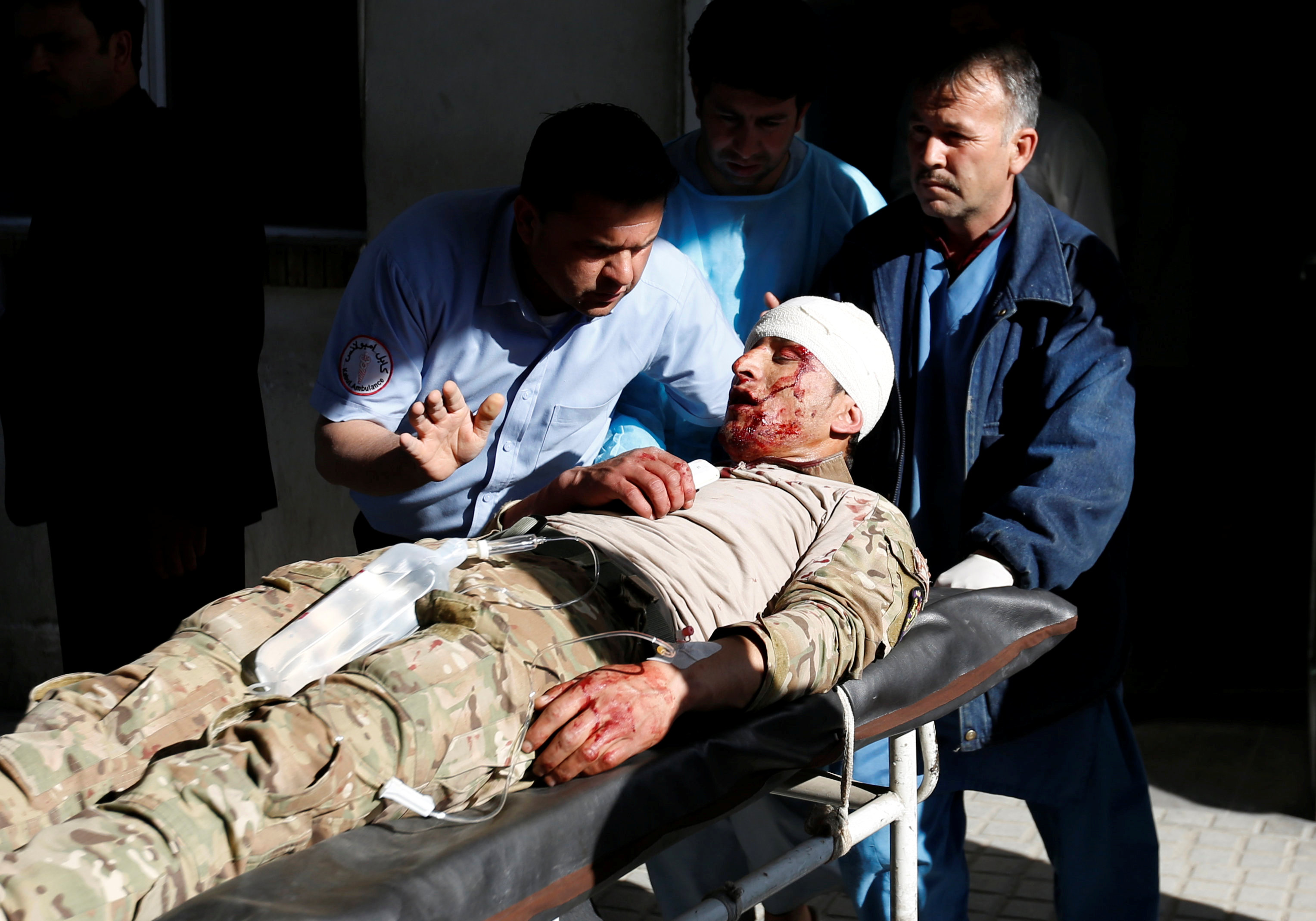 أحد المصابين فى تفجير كابول