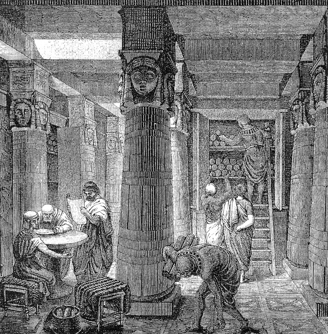 مكتبة الإسكندرية القديمة - أوتو فون كورفين فى القرن الـ19