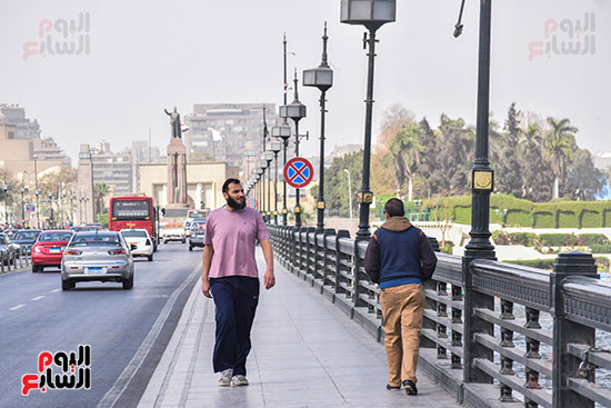  سيولة مرورية على كوبرى قصر النيل