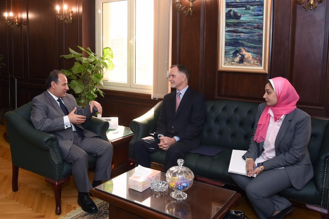 لقاء محافظ االاسكندرية مع السفير الامريكى بالقاهرة