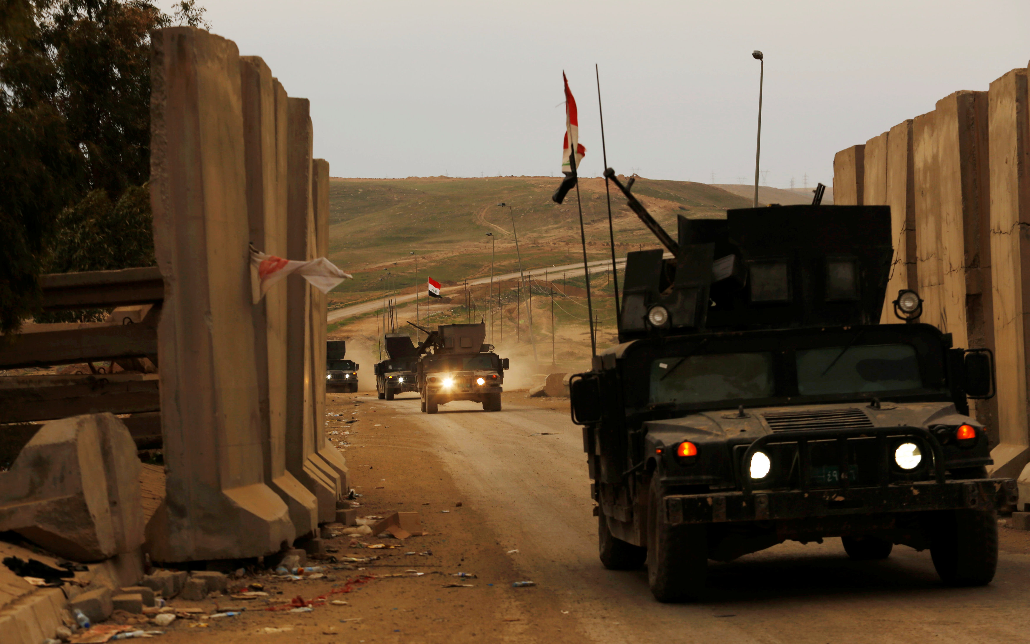 القوات العراقية تواصلها حربها على داعش فى الموصل