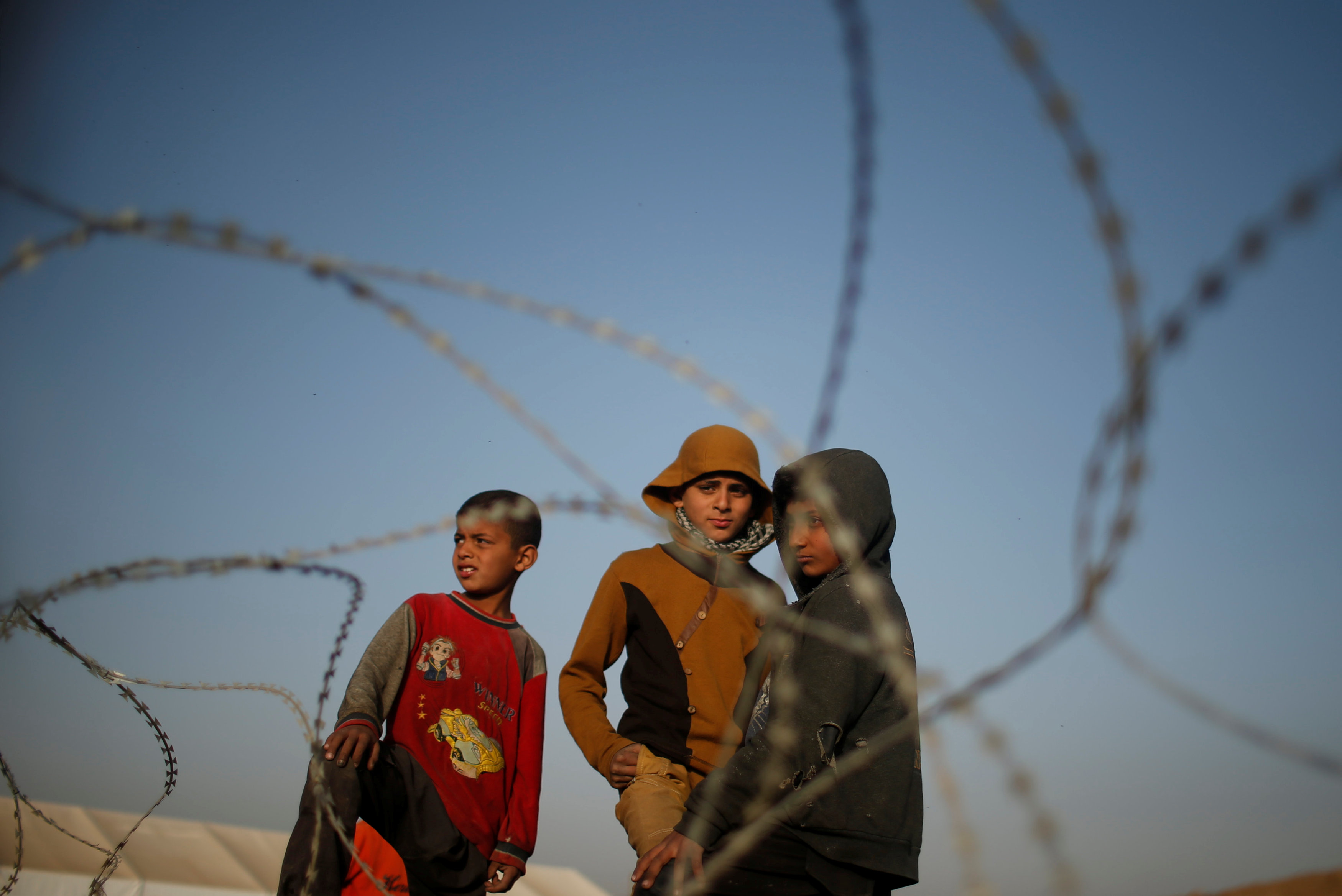 الأطفال فى معسكرات ايواء النازحين فى الموصل