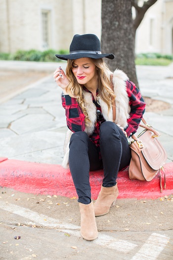 faux-fur-vest-and-plaid-shirt-fall-outfit-49