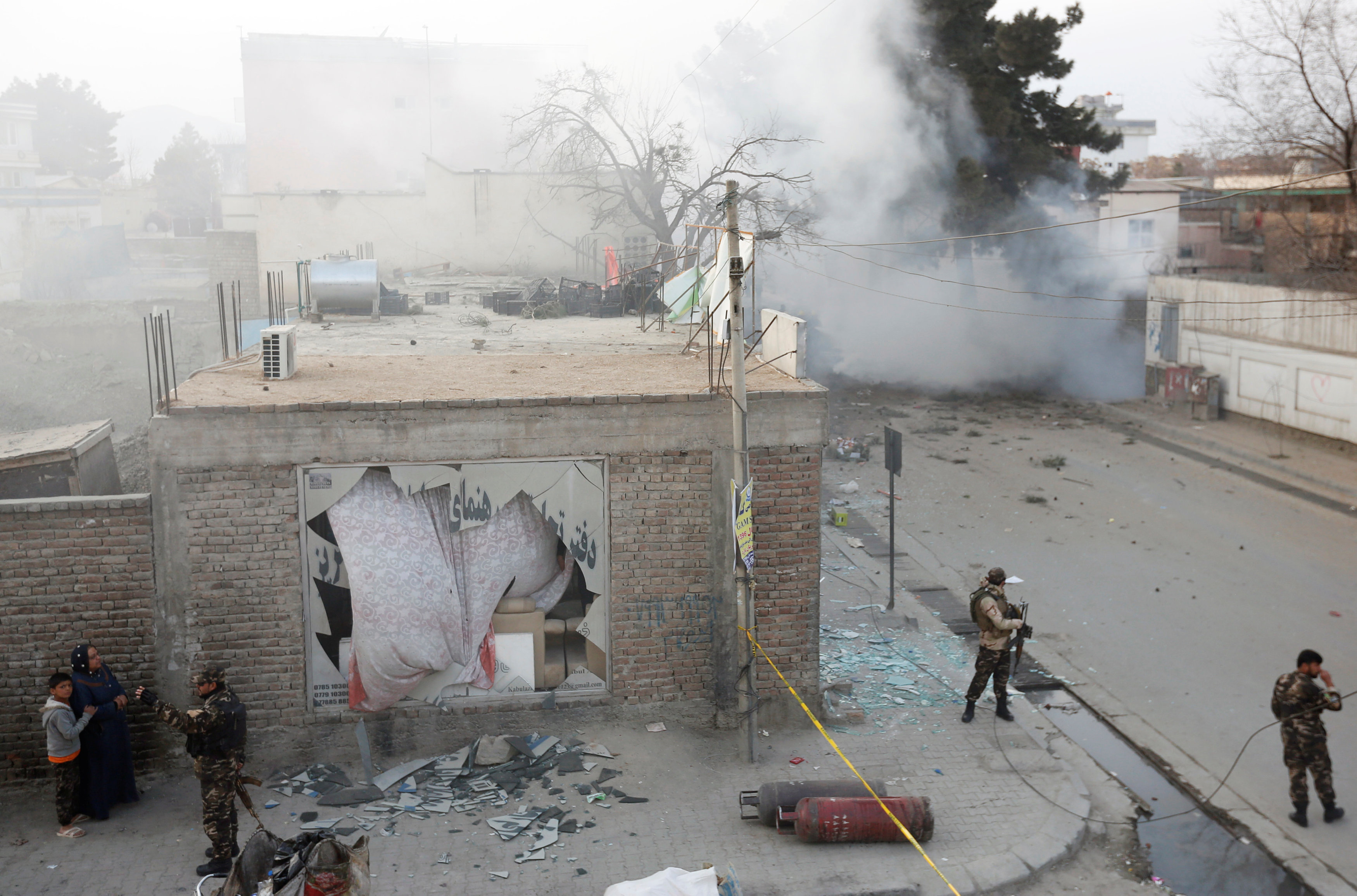 أثار الانفجار فى العاصمة الأفغانية كابول