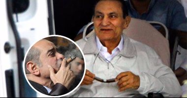 الرئيس الأسبق حسنى مبارك وفريد الديب