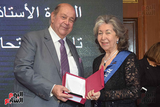 احتفالية تكريم الرواد بجمعية رجال الأعمال المصريين (30)