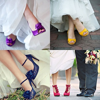 احذية زفاف ملونة 
