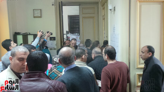 جانب من انتخابات التجديد النصفى بنقابة الصحفيين بالإسكندرية