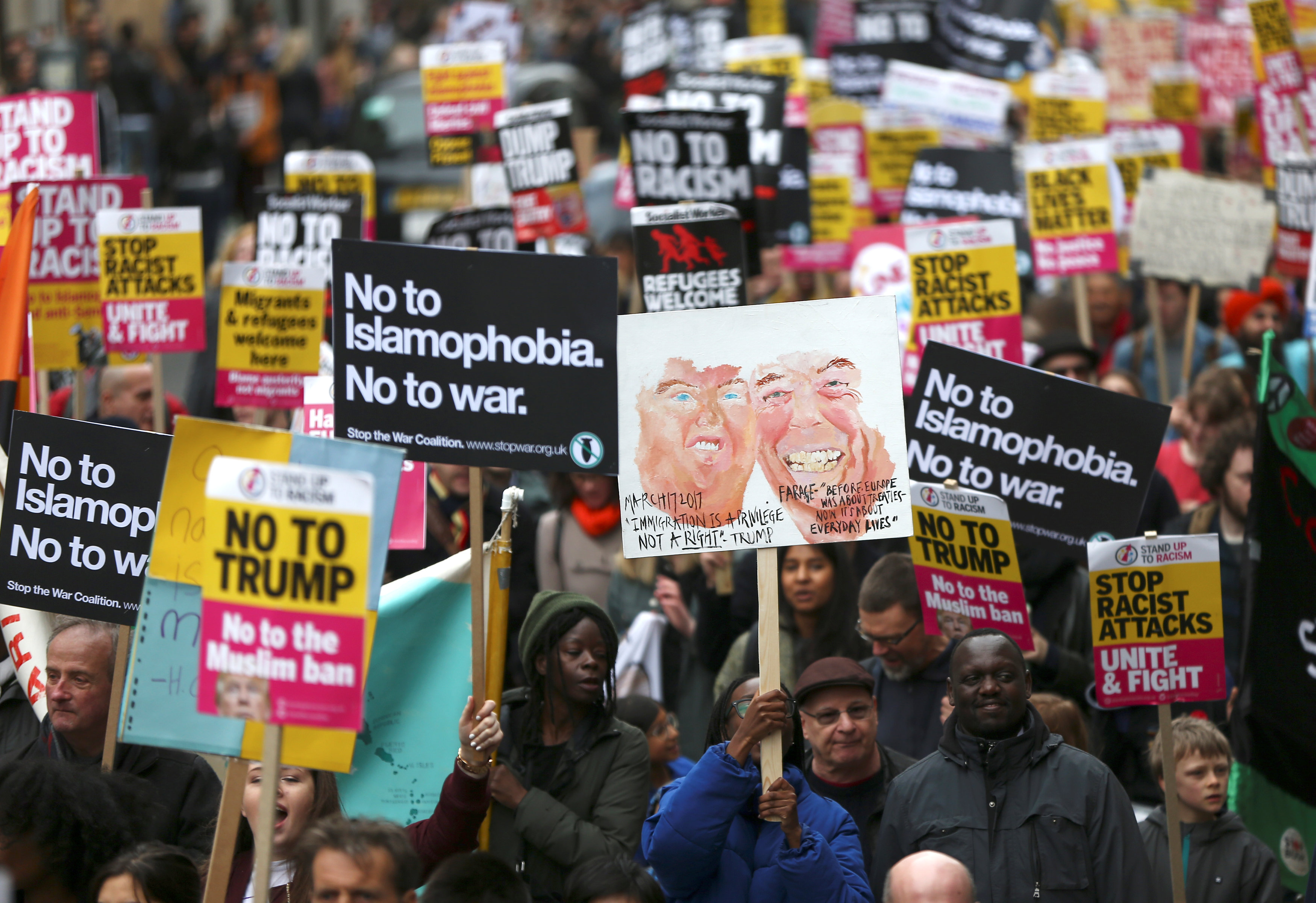مظاهرات حاشدة فى لندن