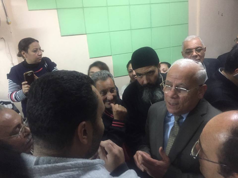 محافظ بورسعيد يلتقي باقباط العريش