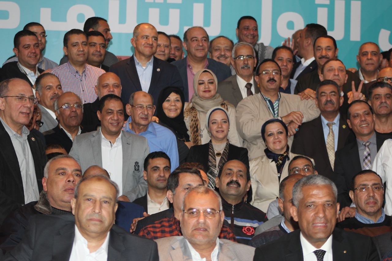 محمد السويدي مع أعضاء ائتلاف دعم مصر