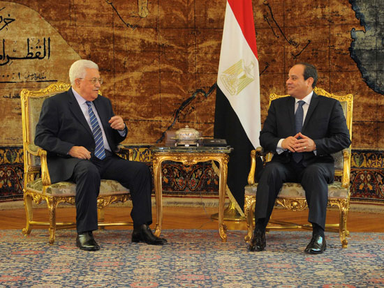 الرئيس عبد الفتاح السيسى و الرئيس الفلسطينى محمود عباس أبو مازن (1)