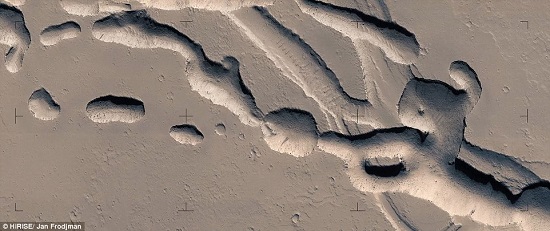 إحدى مناطق المريخ