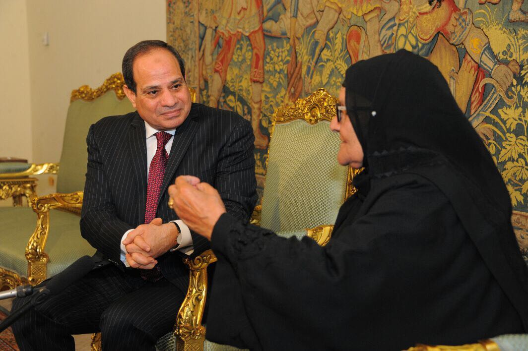 الرئيس السيسي يستقبل الحاجة سبيلة  (9)