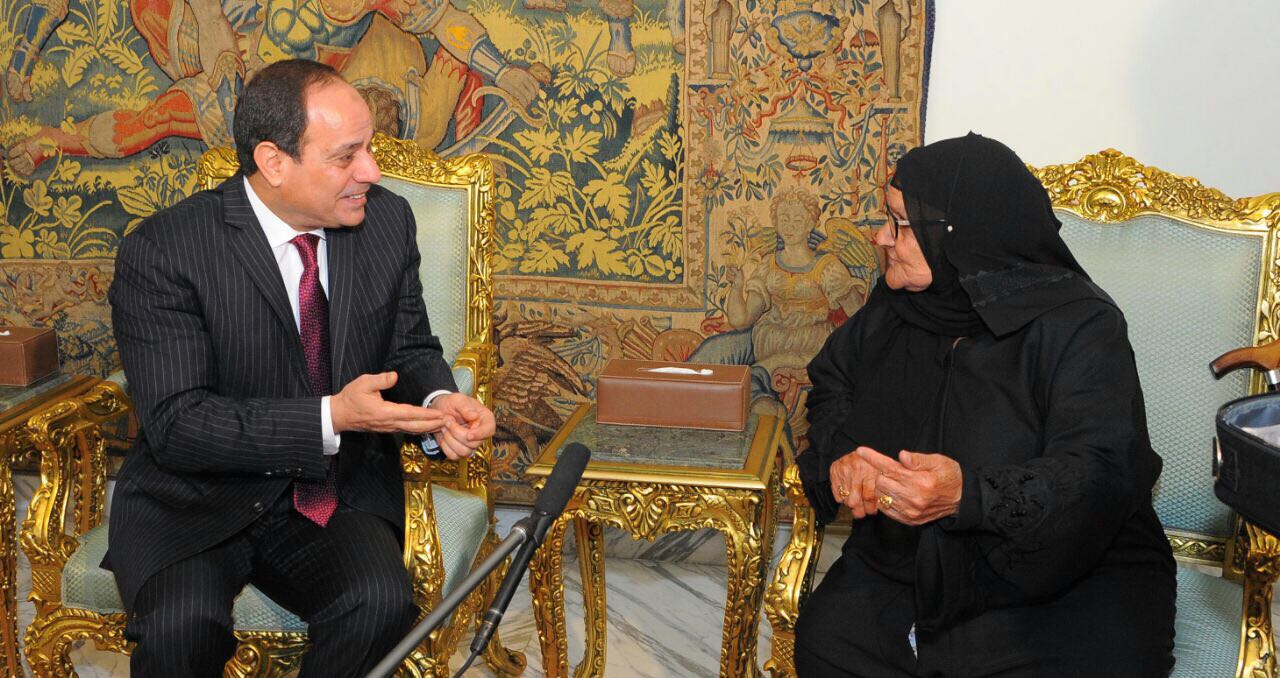 الرئيس السيسي يستقبل الحاجة سبيلة  (7)