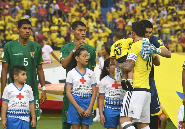 كولومبيا وبوليفيا قبل المباراة