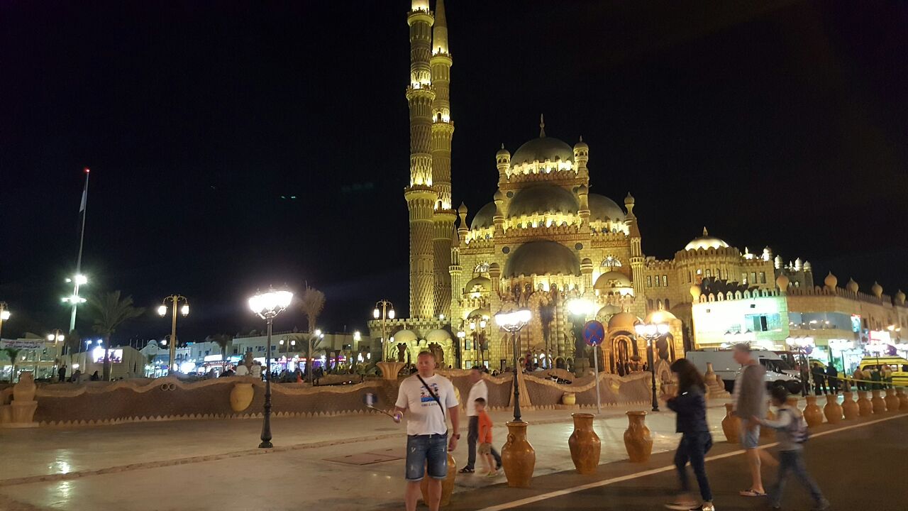 السياح يلتقطون الصور التذكارية والسيلفى أمام مسجد الصحابة  (8)
