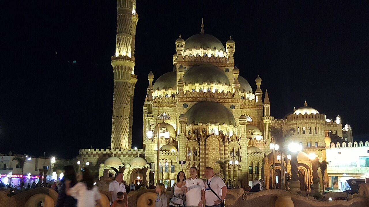 السياح يلتقطون الصور التذكارية والسيلفى أمام مسجد الصحابة  (2)