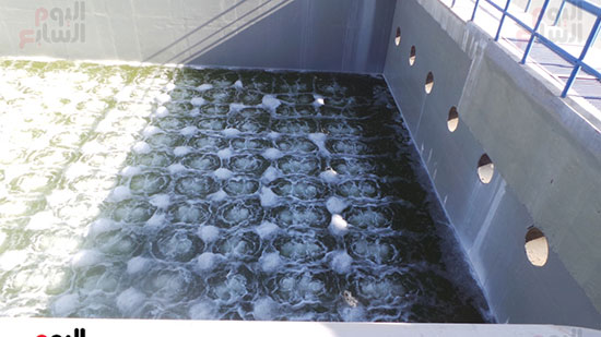   أحواض المعالجة لمياه الصرف