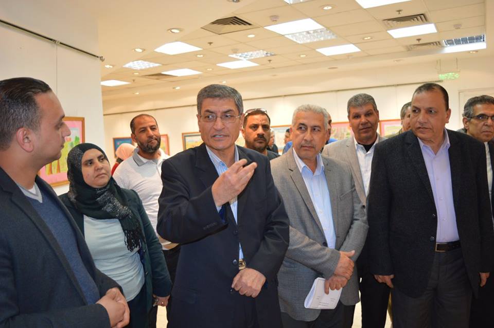  رئيس إقليم شرق الدلتا ومساعد محافظ كفر الشيخ في افتتاح معرض الفنون التشكيلية