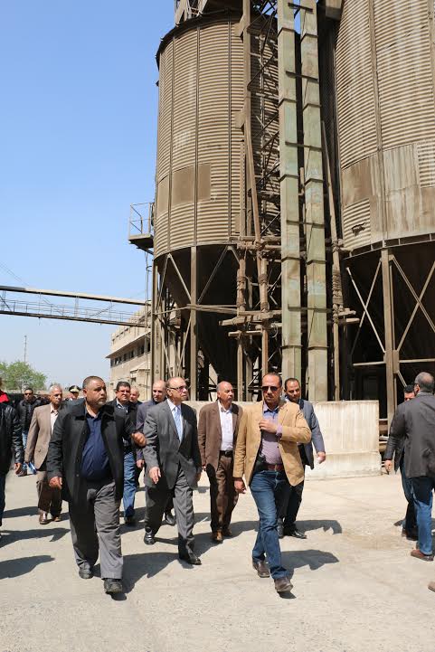 محافظ القاهرة يتفقد صوامع القمح