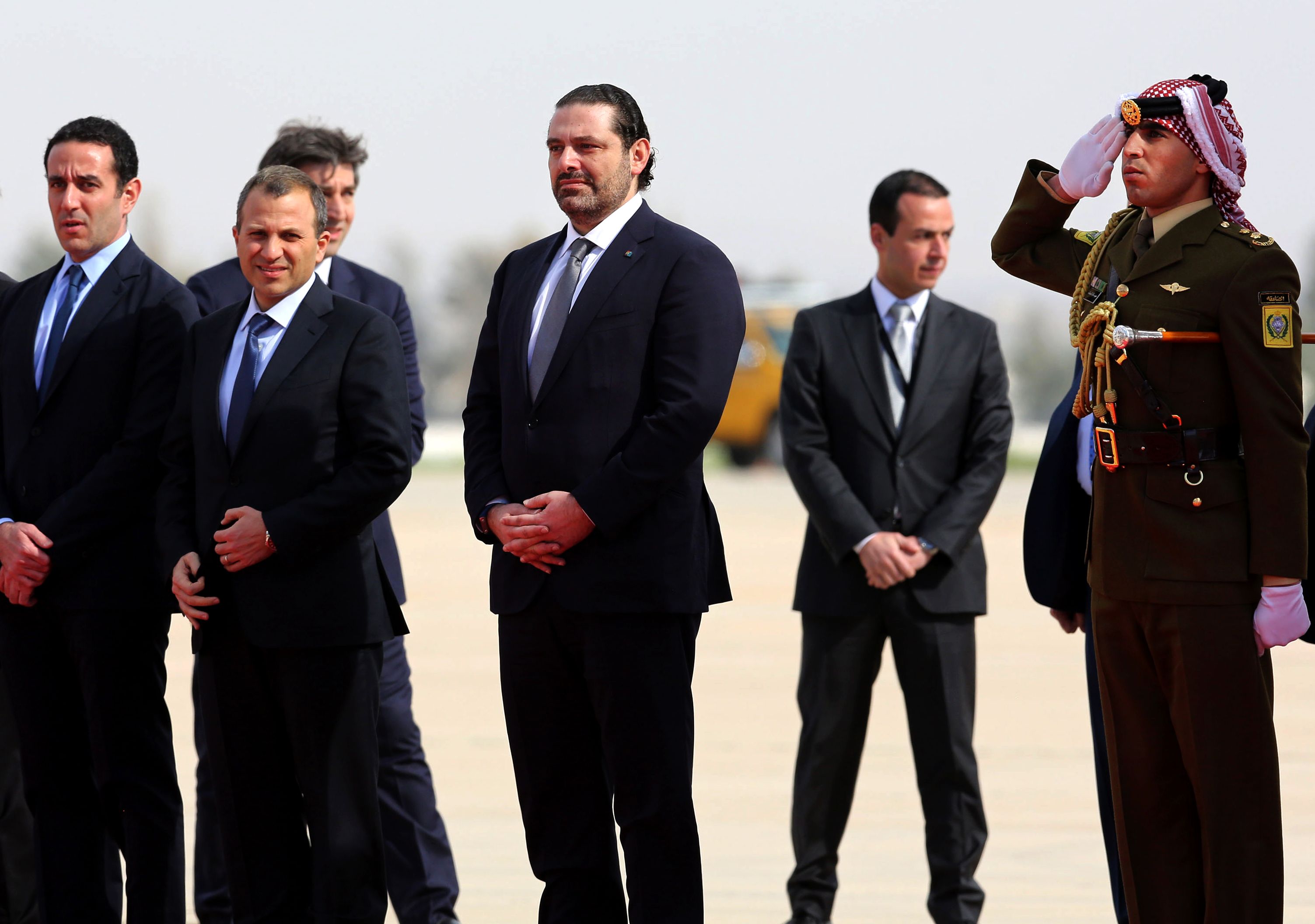 وصول سعد الحريرى إلى الأردن